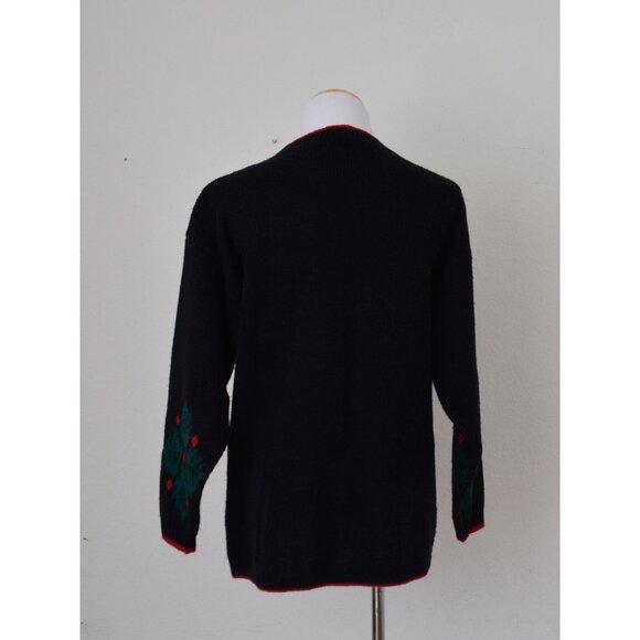 Vintage 90s Acrylic Christmas Ugly Sweater size M - Picture 3 of 10